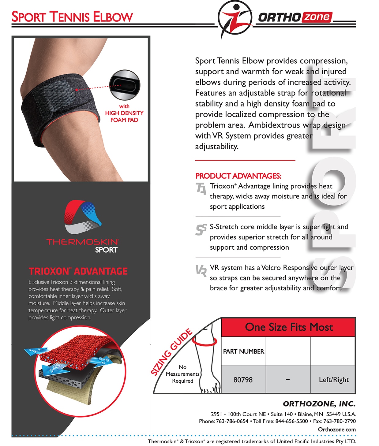 Thermoskin Sport Tennis Elbow, Black, One Size. $19.95 alternative product image 2