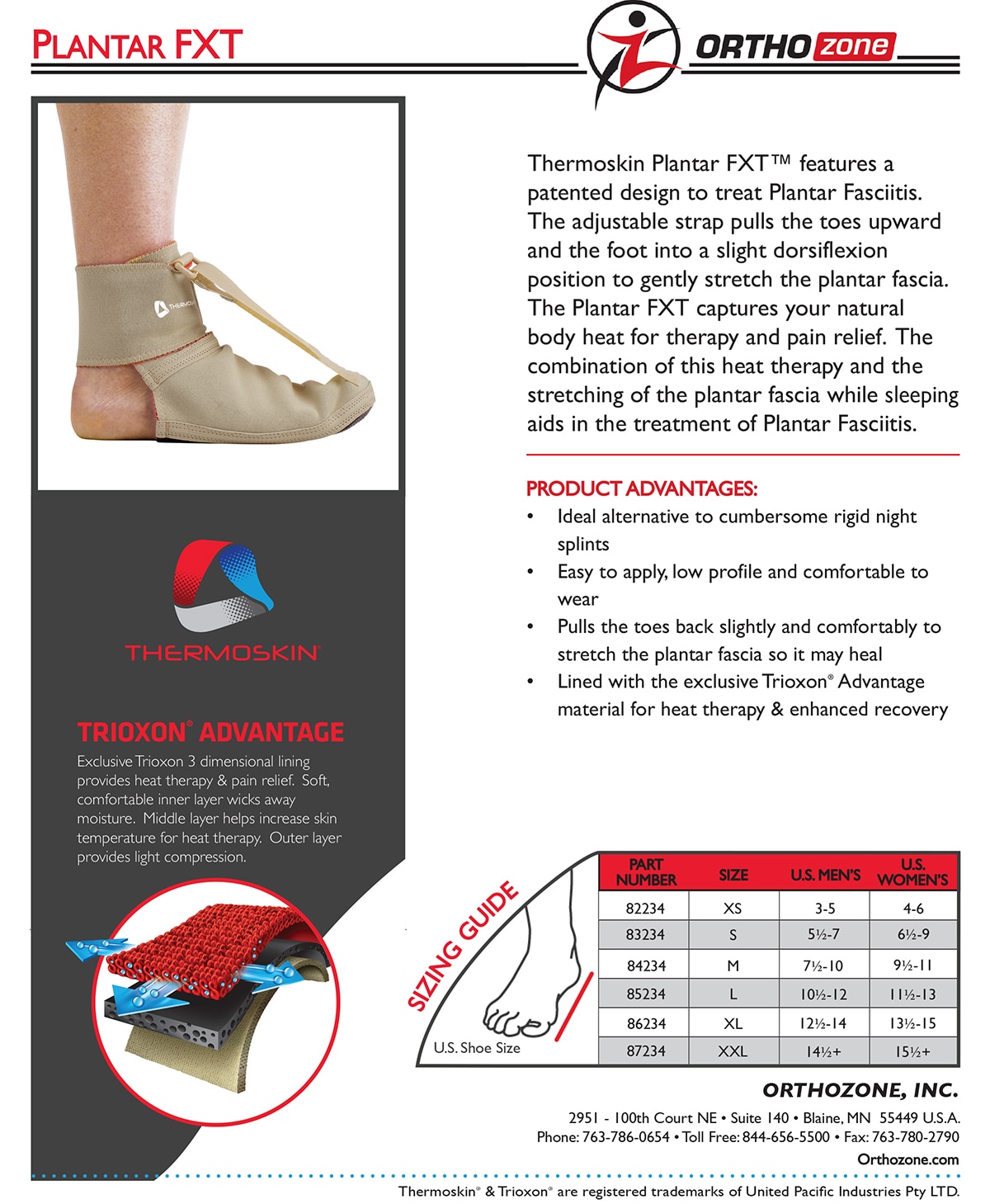 Thermoskin Plantar FXT, Beige. $39.95 alternative product image 1